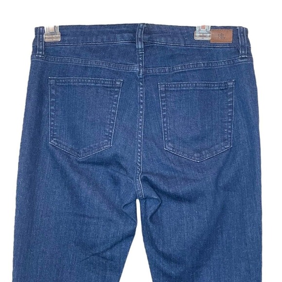 ❌SOLD❌LAUREN‎ RALPH LAUREN Floral Embroidered Skinny Cropped Jeans, 4P - Picture 7 of 12